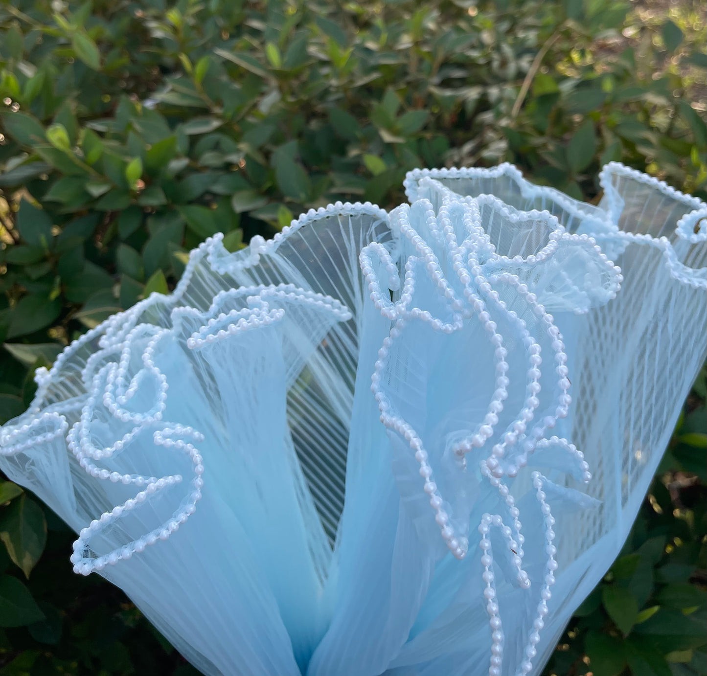 Pearl Mesh - Light Blue