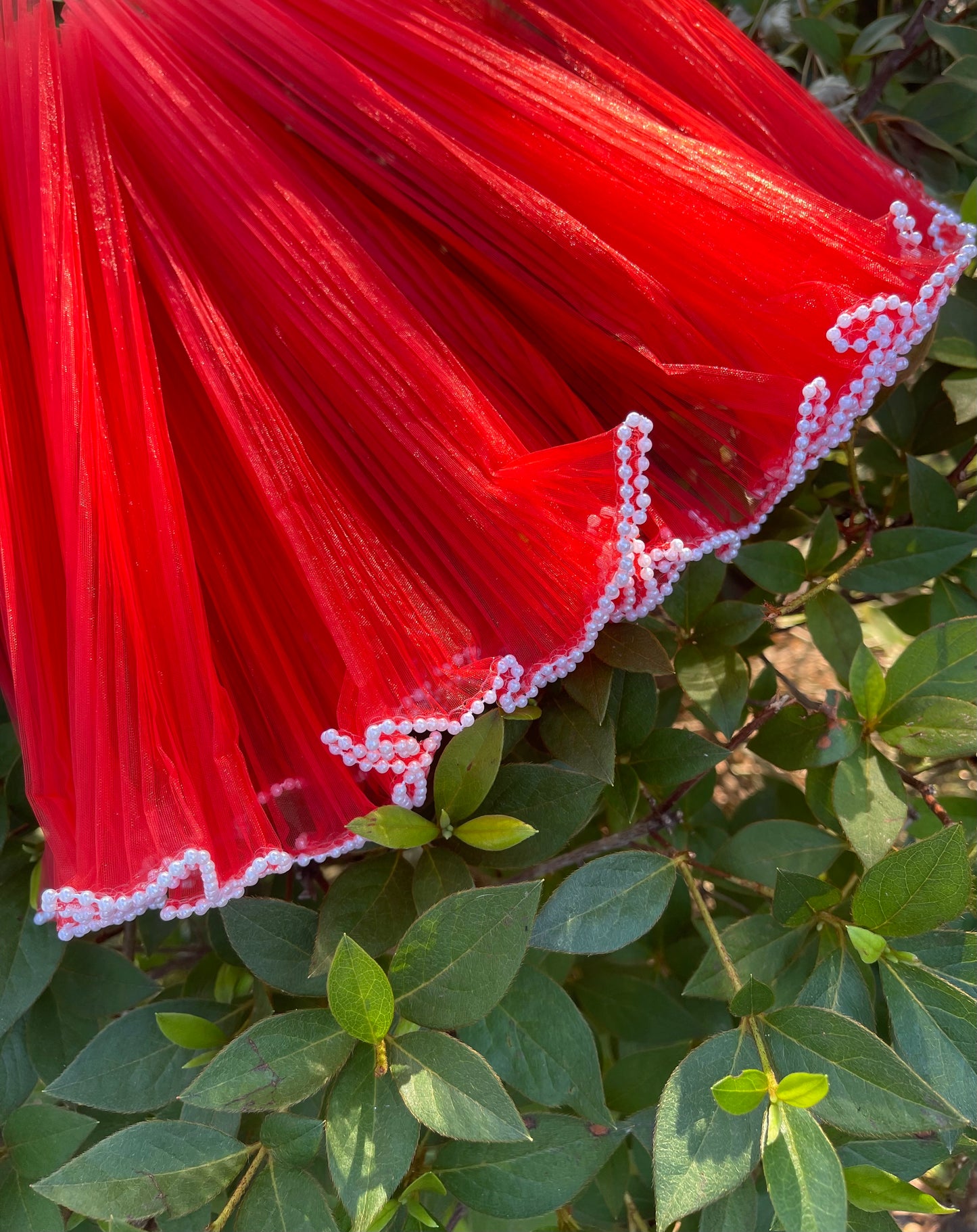 Pearl Mesh - Red