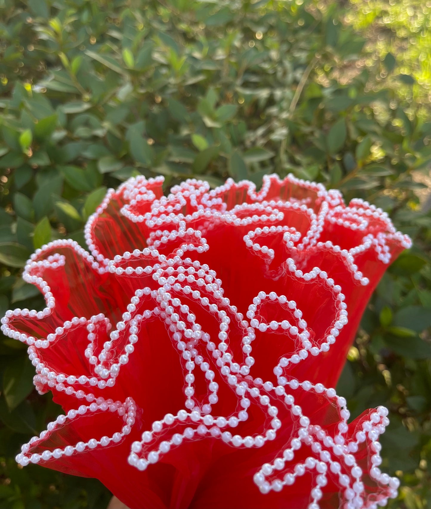Pearl Mesh - Red