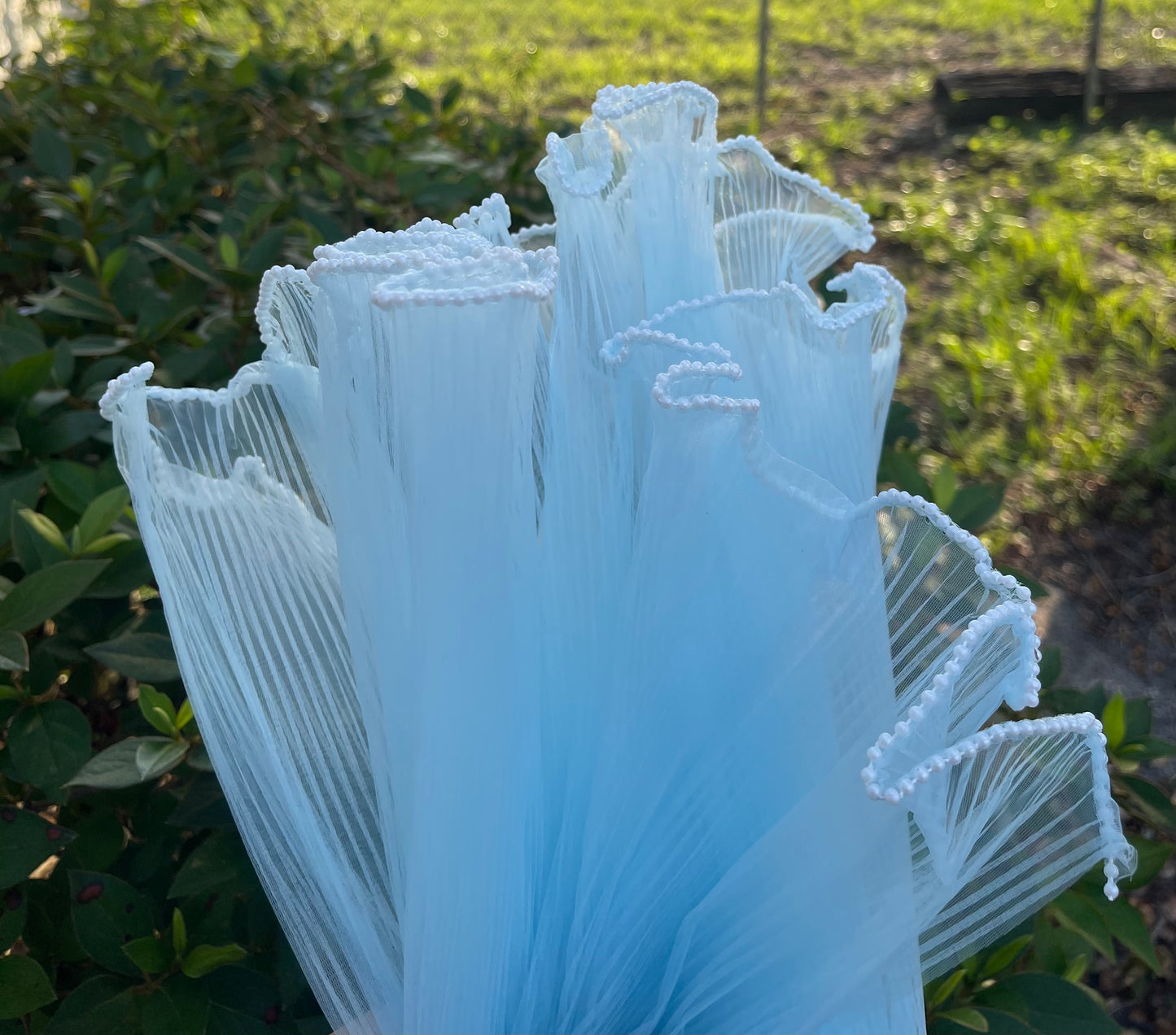 Pearl Mesh - Light Blue