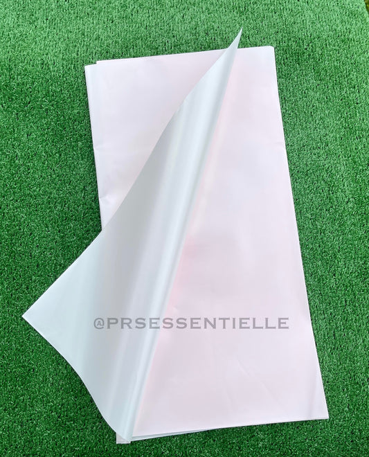 Pearlized Pink Floral Paper